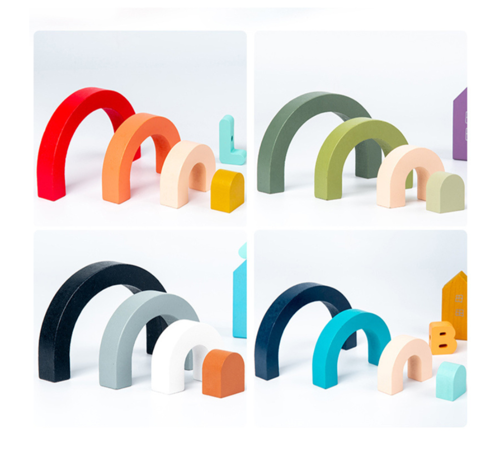 Jeu d'éveil arc-en-ciel