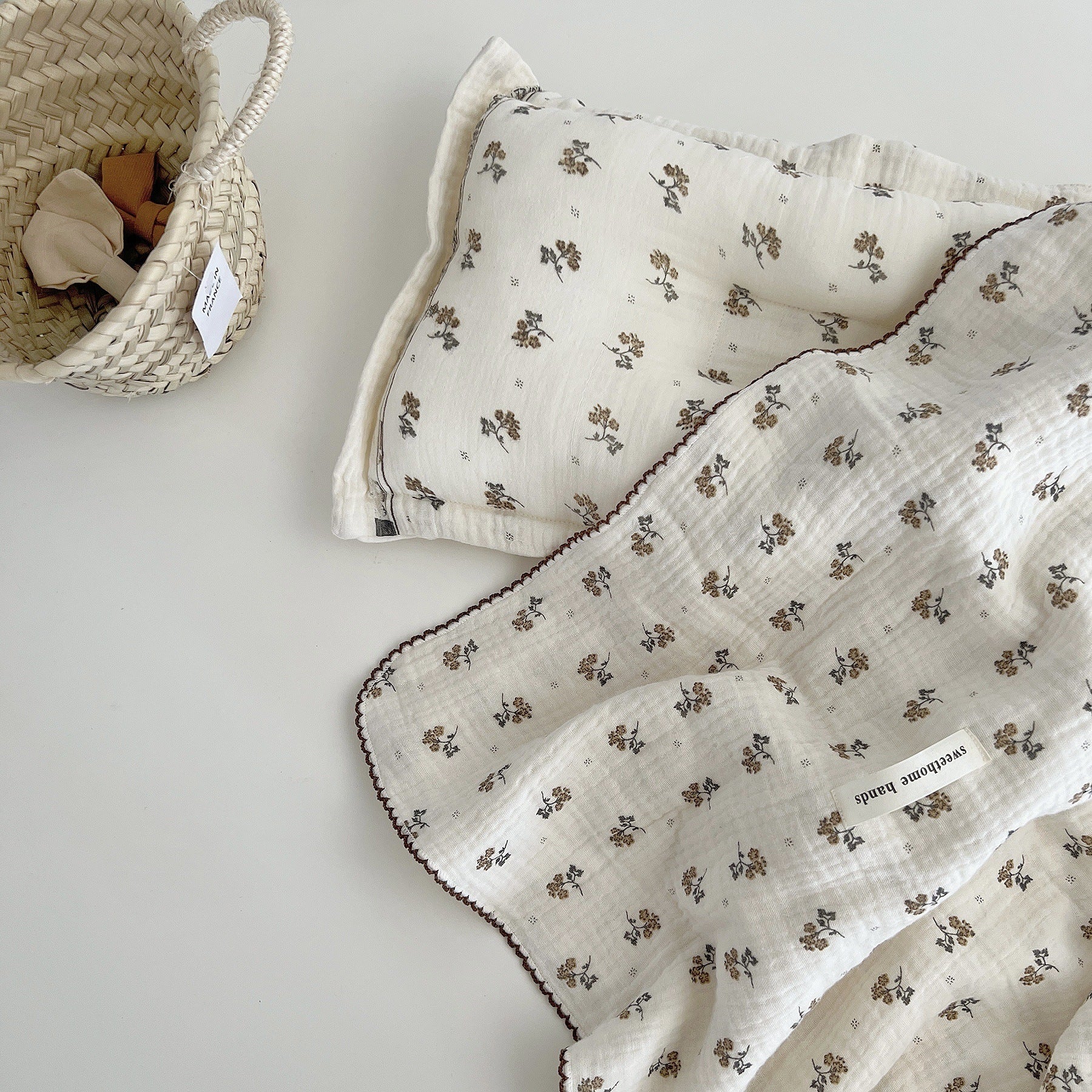 Linge de lit en gaze de coton