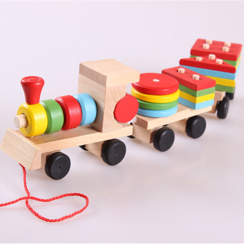 Train en bois pour tout-petits
