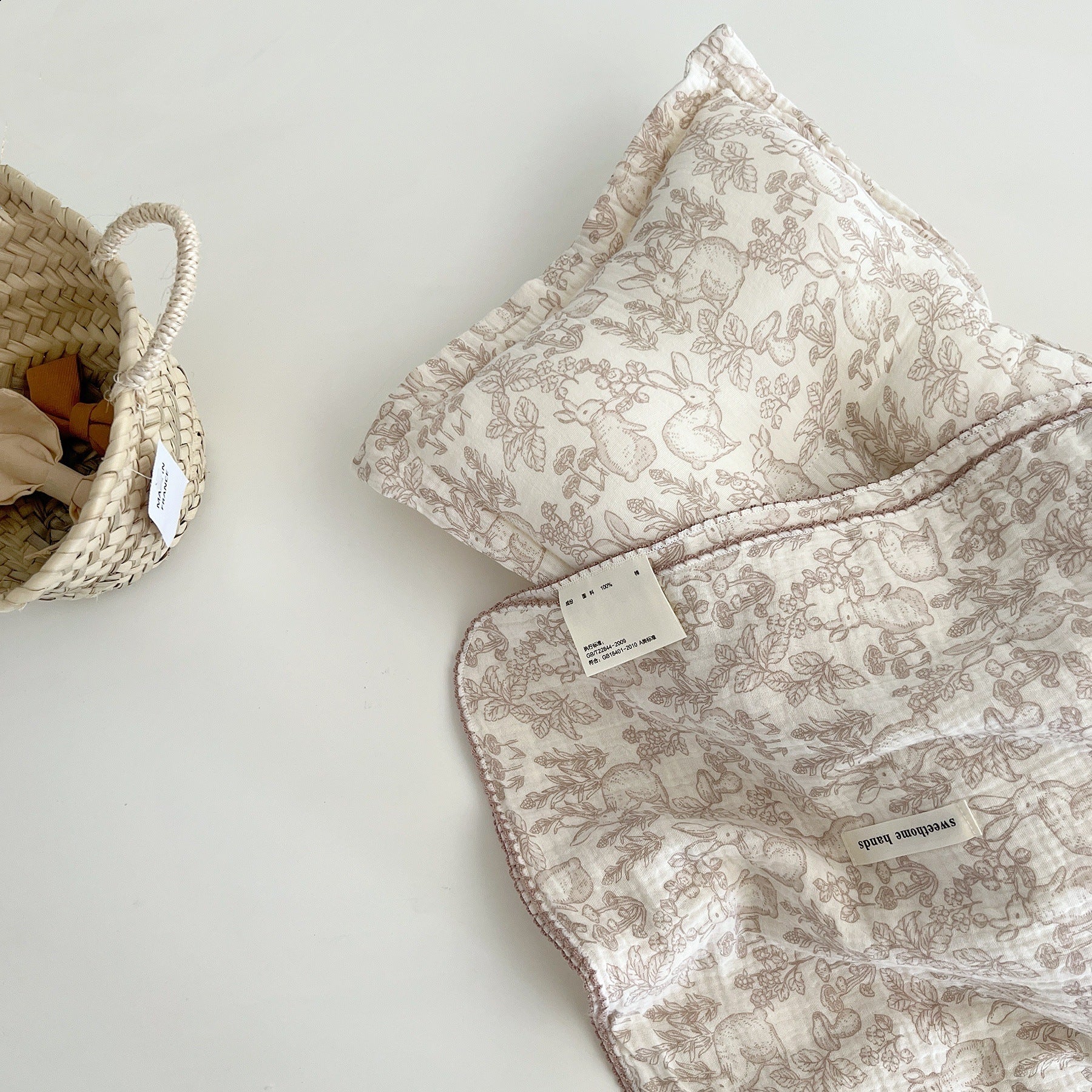 Linge de lit en gaze de coton