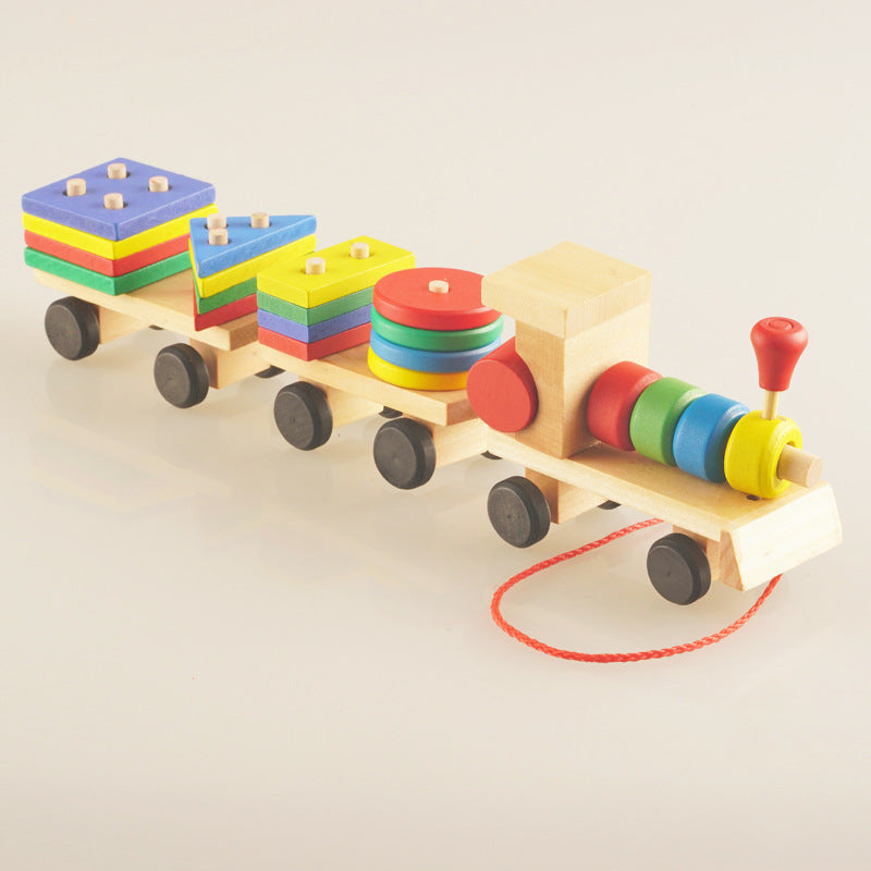 Train en bois pour tout-petits